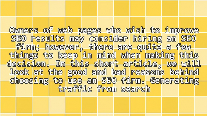 Deciding To Hire An SEO Firm