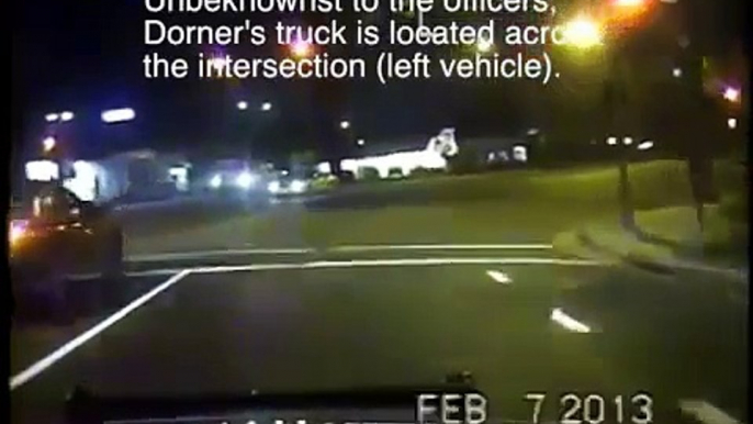 Dorner ambush of Riverside officers captured on dash cam