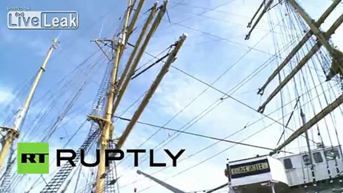 Russia: Super-sized sailing ships arrive in Sochi