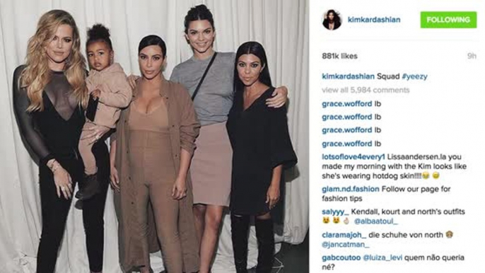 The Kardashian Clan Come Out To Support Kanye West's NYFW Show