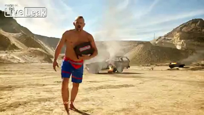 Chuck Liddel in Stupid Duralast Commercial with Painted Toes