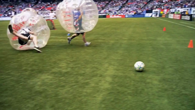 Bubble Soccer Half-time Show at Vancouver Whitecaps v Seattle Sounders @ BC Place