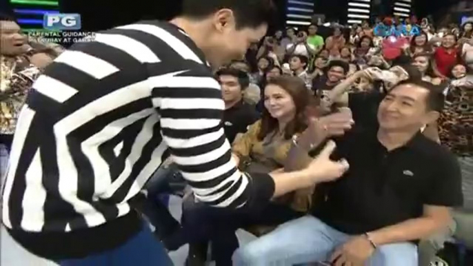 Alden showing his respect to Maine's parents - Eat Bulaga September 19, 2015