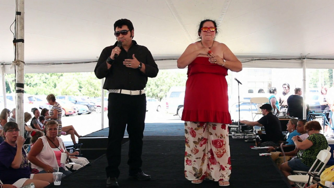 Freddy Lizzani & Kathy Goodwin perform 'Welcome To My World' Elvis Week 2015