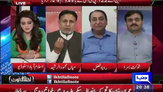 Mian Mehmood ur Rasheed (PTI) Blast On Rana Afzal (PML-N) In A Live Show