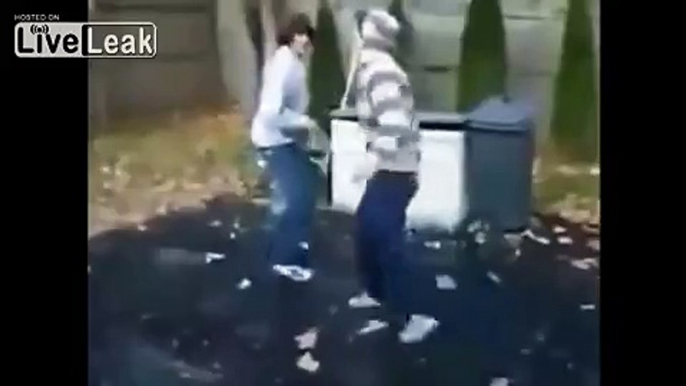 LiveLeak.com - Silly Fight, but Great Kick