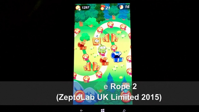 Cut the Rope 2 Gameplay on Windows Phone Lumia + Download link 2015