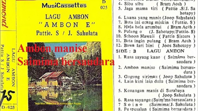 Ambon manise ... Saimima bersaudara ... kaset lagu Ambon