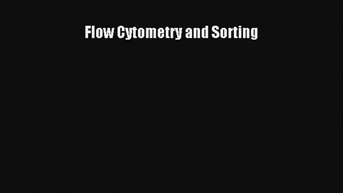 AudioBook Flow Cytometry and Sorting Download