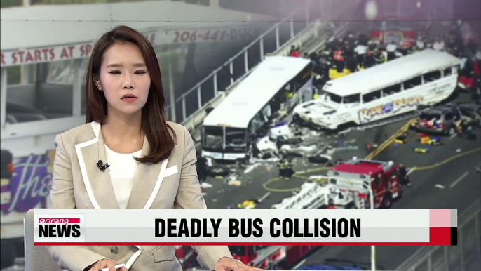 At least 4 people killed as buses collide in Seattle; 13 Koreans injured