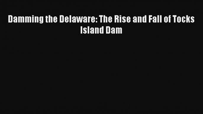 Damming the Delaware: The Rise and Fall of Tocks Island Dam Book Download Free