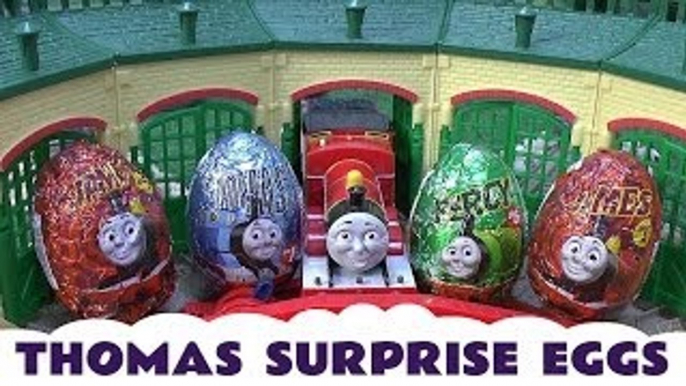 Surprise Egg Unboxing like Kinder Egg Surprise Toys Thomas The Tank Engine James Thomas Percy Kids