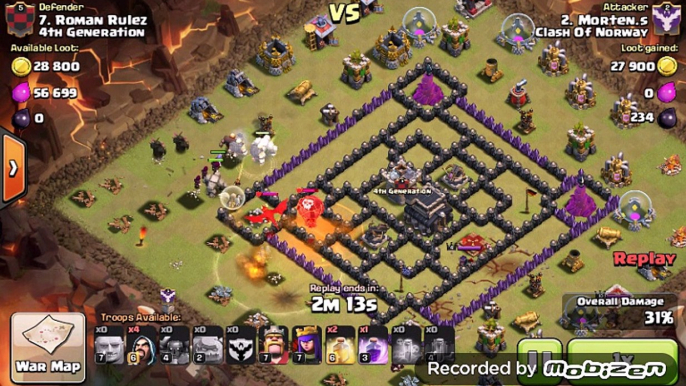 Clash of Clans [Three Star war Attacks ] TH9 Attacks for 3 Stars in Clash Of Clans