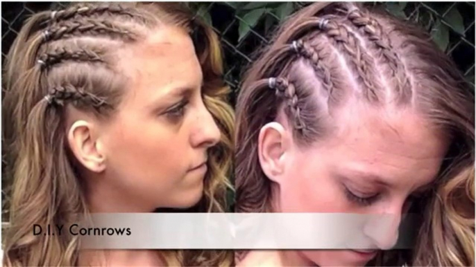 HOW TO DO CORNROWS ON YOUR OWN HAIR HAIR TUTORIAL