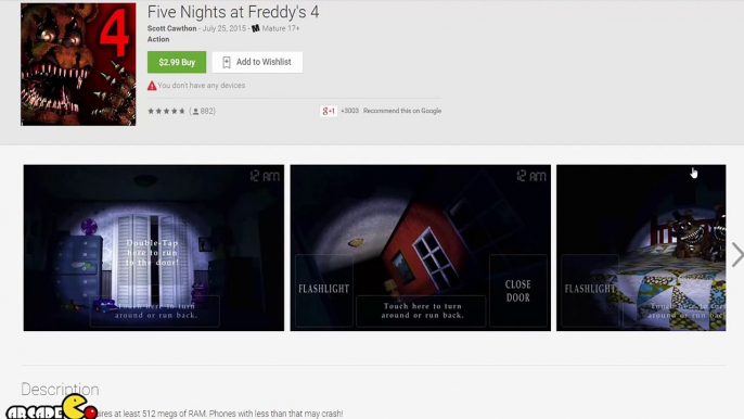 Five Nights at Freddys 4: NIGHT 5 JUMPSCARES AVAILABLE NOW ON ANDROID FNAF 4