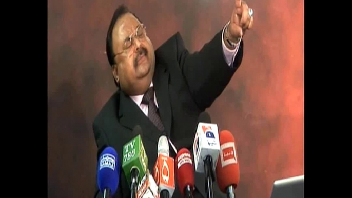 MQM Quaid Altaf Hussain speak to workers at International Secretariat London and Karachi after his bail extension