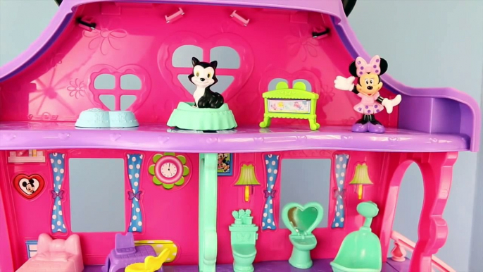 Minnie Mouse with Mickey Mouse Dollhouse Toy Review Bow Sweet Home by DisneyCarToys