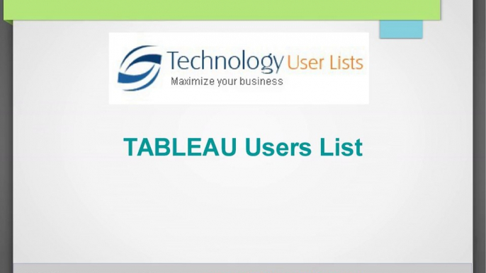 Tableau customers list you can keep your campaigns free of non-deliverables