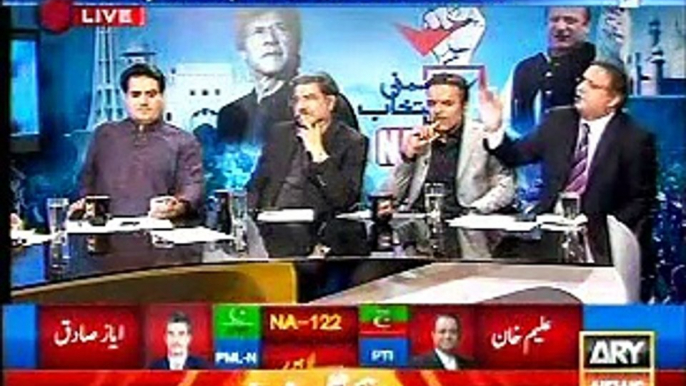 NA 122, Experts Opinion, Rauf Klasra, Kashif Abbasi, Arshad Shareef, ARY News, 10 Oct, 2015_clip2