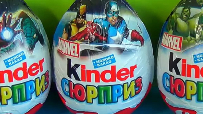 MARVEL Kinder Surprise egg unboxing kinder surprise eggs SPIDER MAN HULK Wolverine! [Full Episode]