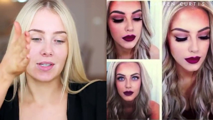 Makeup Videos - Makeup Tutorial | Doll Eyes with Dark Plum Lips Tutorial!