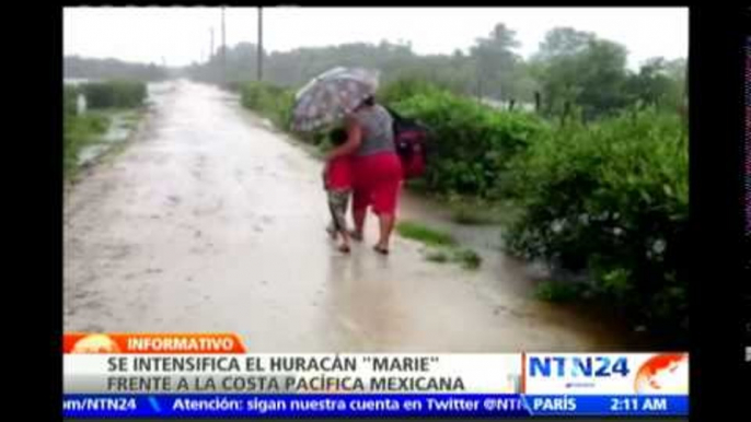 Precaución: Huracán Marie avanza y alcanza categoría 5 frente a costas mexicanas