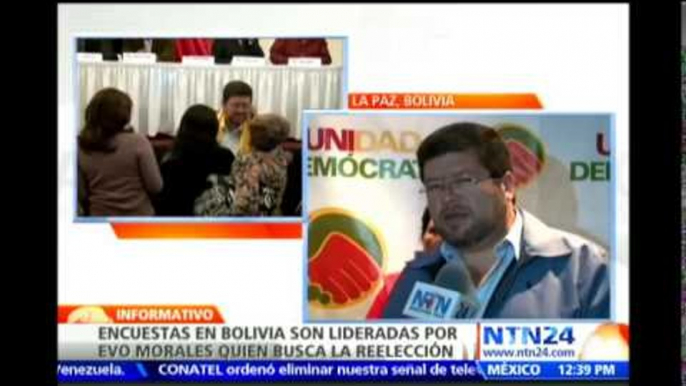 Evo Morales lidera las encuestas a dos meses de comicios presidenciales en Bolivia