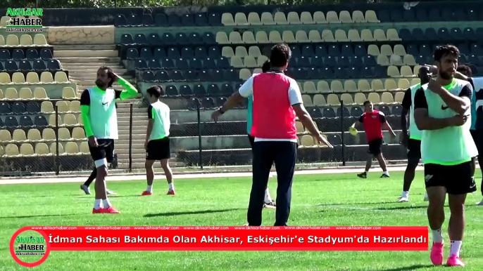 Akhisar Belediyespor, Eskişehirspor Hazırlıklarını Stadyumda Sürdürdü