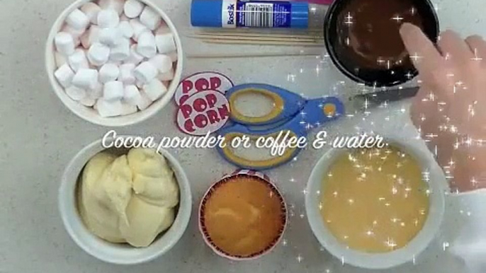 POPCORN CUPCAKES! Easy how to tutorial by Charlis crafty kitchen circus or movie party