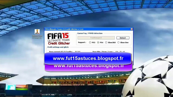 Comment Avoir des Crédits Gratuit sur FUT 15 (Android, iOS, PC,PS3,PS4,Xbox 360,Xbox One)