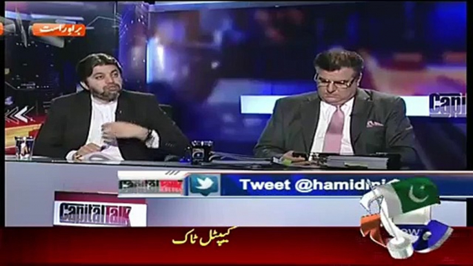 Hamid Mir In Funny Mood During Ali Muhammad Khan Bashing Daniyal Aziz