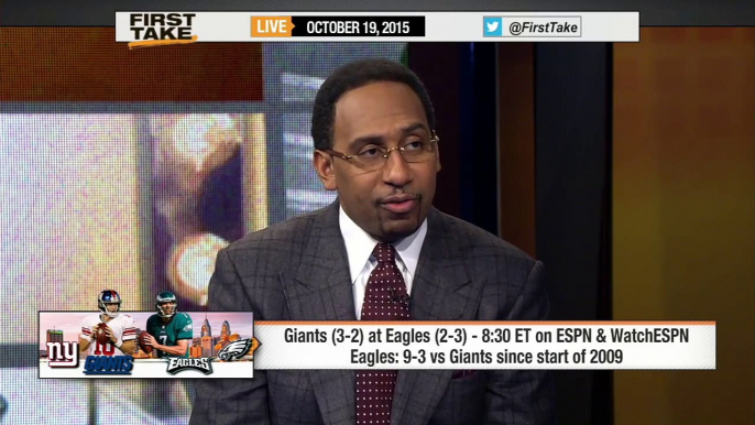 Stephen A. and Skip like the Eagles to beat the Giants - ESPN FIRST TAKE