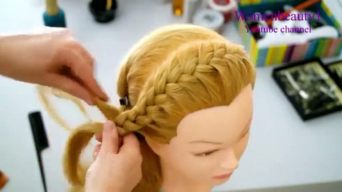 Hairstyles for long hair with braided flowers  Updo hairstyles