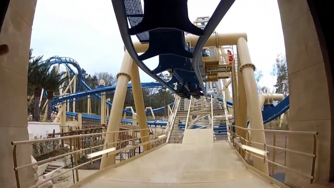 Oziris POV Parc Asterix 2012 Roller Coaster Onride Front Seat View Paris France