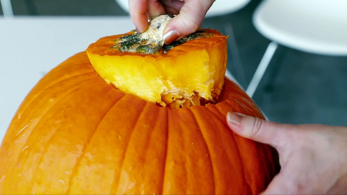 Pumpkin Carving Using a Drill and Cookie Cutters