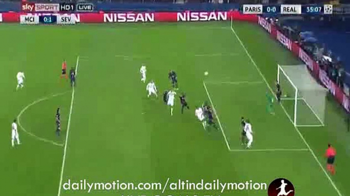 Cristiano Ronaldo Hits Crossbar - PSG vs Real Madrid - Champions League - 21.10.2015