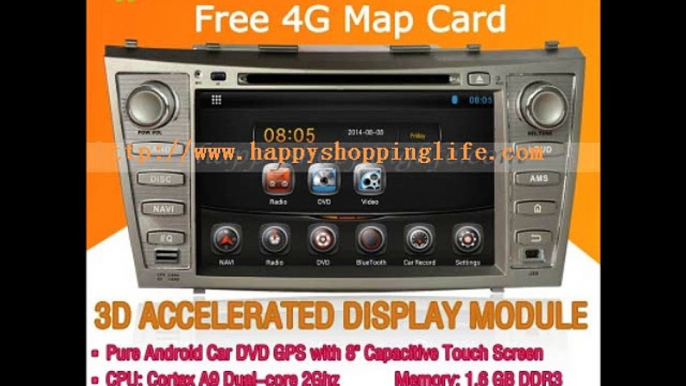 Android Auto DVD system for Toyota Camry 2007-2011 Car GPS Radio Bluetooth Wifi 3G Internet