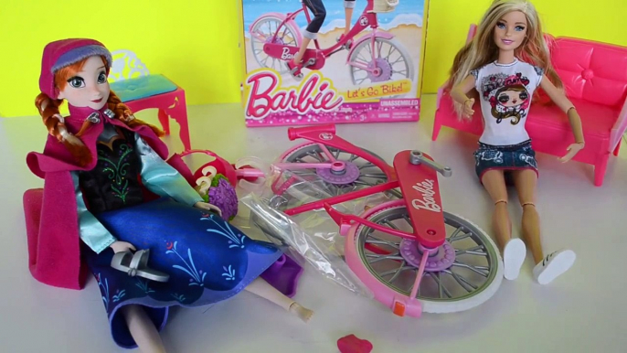 Jogos da Barbie de Bicicleta Bike Anna Frozen e Boneca Barbie andando de bicicleta da Barb