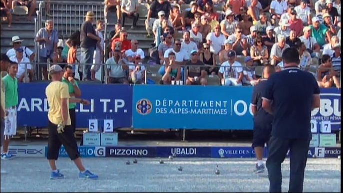 Quart de finale de l'Europétanque Département des Alpes-Maritimes à Nice 2015 : CORTES vs EMILE