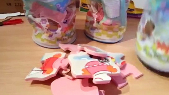 PEPPA PIG 4 puzzle per il BAGNETTO: galleggiano e si attaccano alla vasca!!