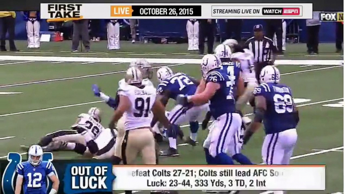 ESPN First Take - Is Andrew Luck Blame For the Colts Issues