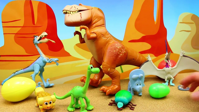 THE GOOD DINOSAUR Giant Surprise Eggs Opening With Arlo, Spot, Butch & Disney Pixar Toys