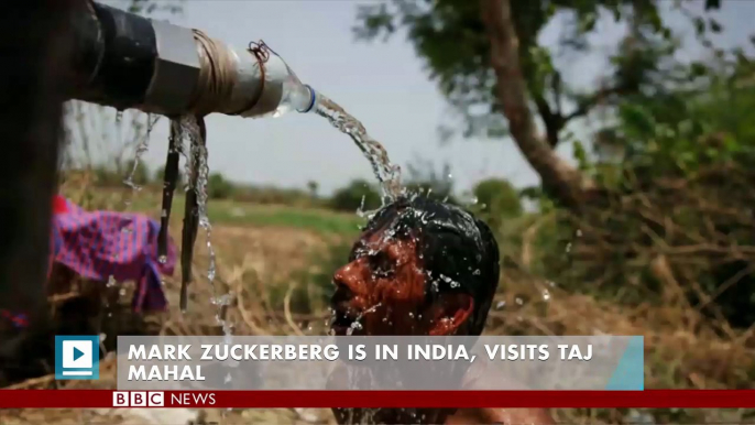 Mark Zuckerberg is in India, visits Taj Mahal