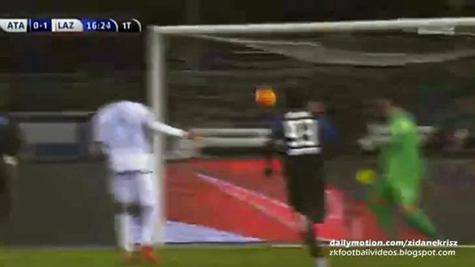 0-1 Lucas Biglia Amazing Free-Kick Goal - Atalanta v. Lazio 28.10.2015 HD