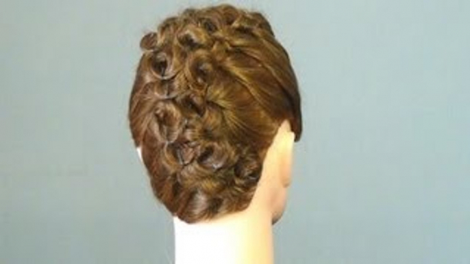 Прическа на волосы средней длины. Wedding hairstyles for mediu