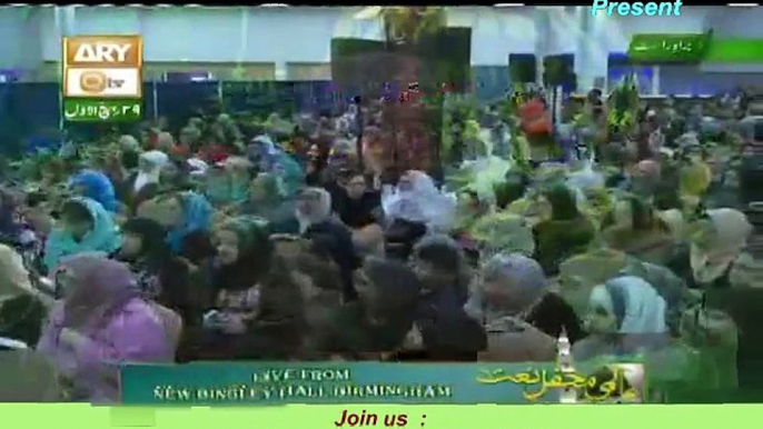 Zulfiqar Ali Hussaini Live Mehfil-e-Naat 09 January 2016 From New Bingley Hall Birmingham UK At Ary Qtv