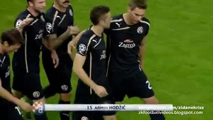 0-1 Armin Hodzič Fantastic Goal | Olympiacos v. Dinamo Zagreb 04.11.2015 HD