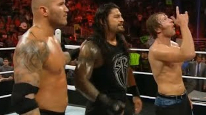 Dean Ambrose Roman Reigns Randy Orton vs Sheamus Bray Wyatt Luke Harper WWE Raw 2 November 2015