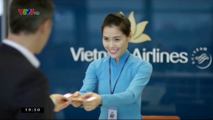 Quảng cáo trên tivi-Quảng cáo Vietnam Airline với dịch vụ trực tuyến - Vietnam Airline sải cánh vươn cao