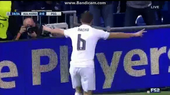 Nacho GOAL - REAL MADRID 1-0 PSG Champions League 3.11.2015 HD